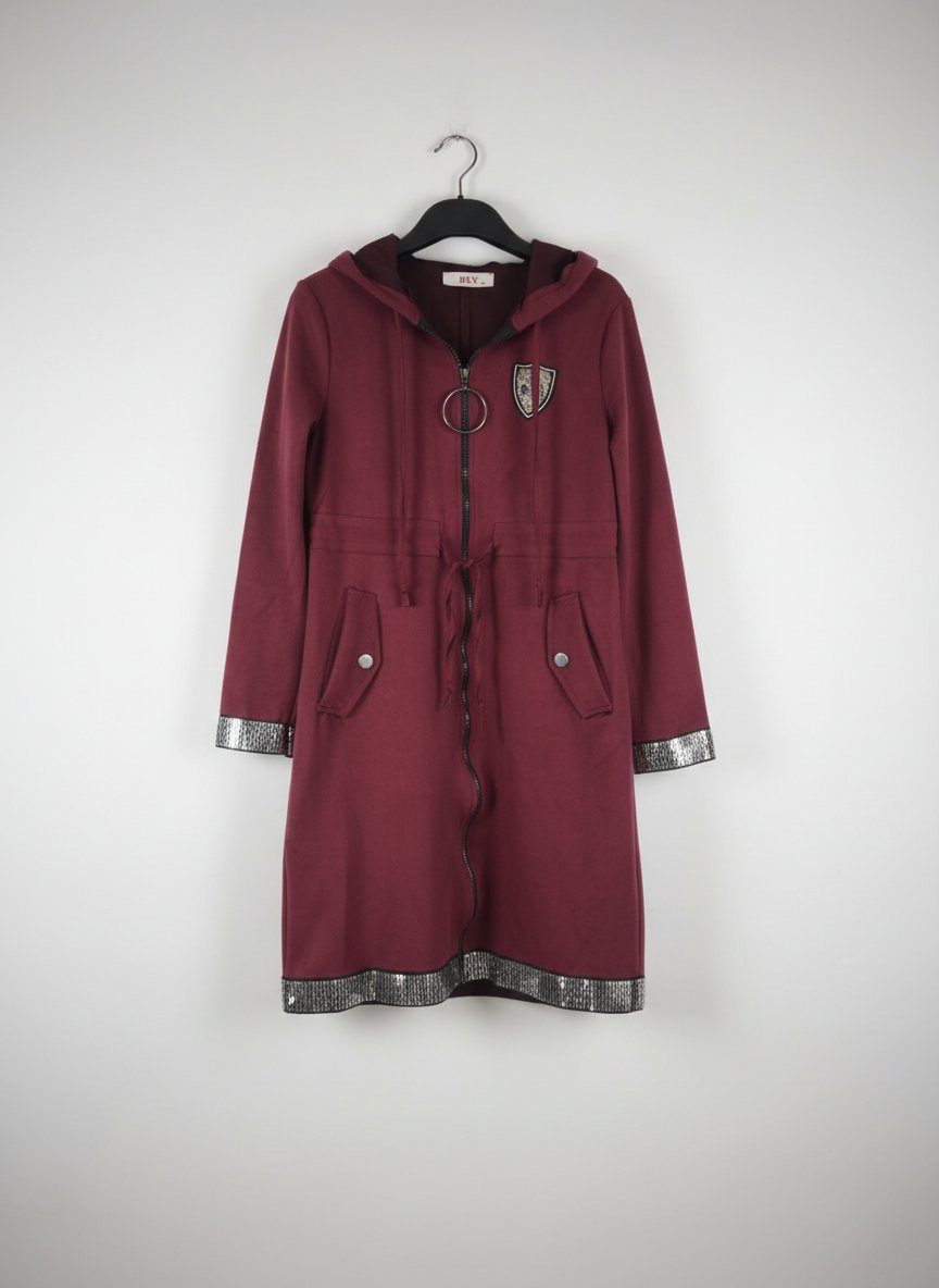 Veste dain avec capuche