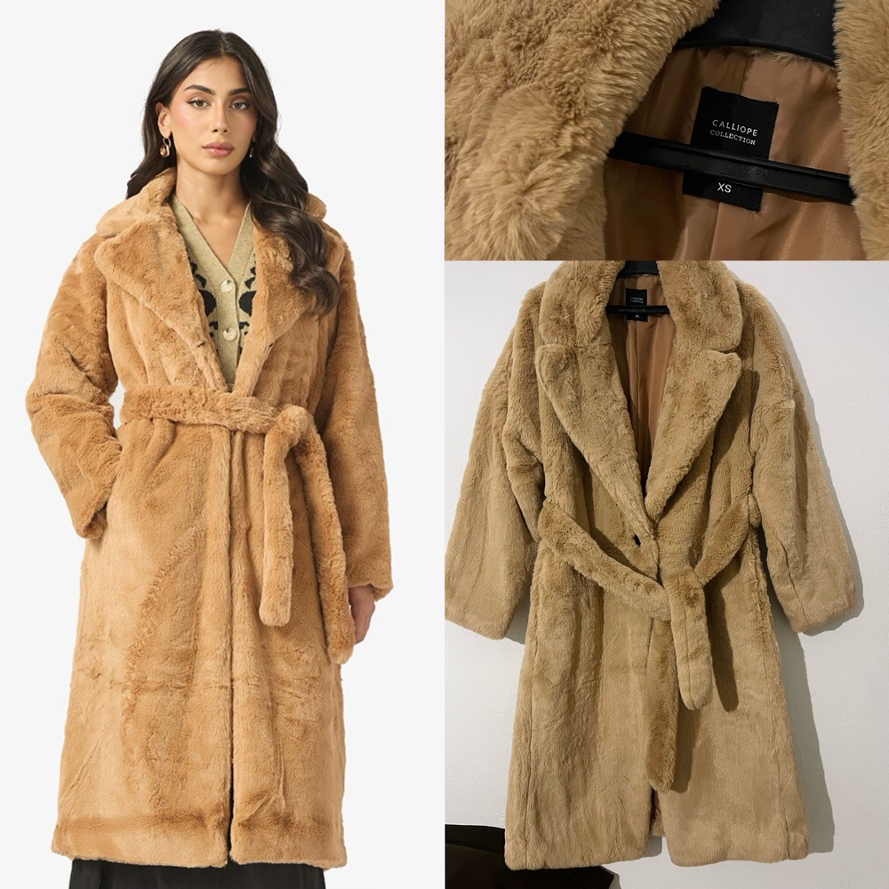 Manteau faux fourrure calliope