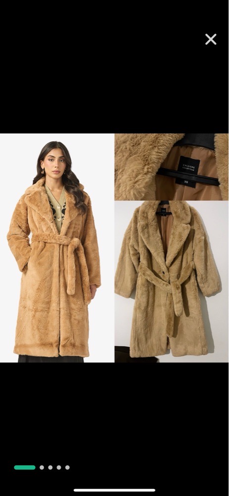Manteau fourrure tres doux caliope