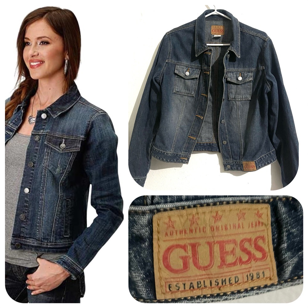 Veste jean guess authentique