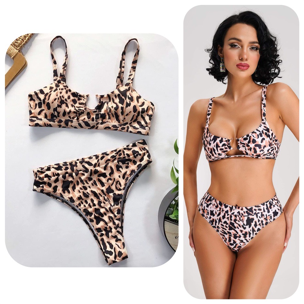 Bikini 3 pieces leopard