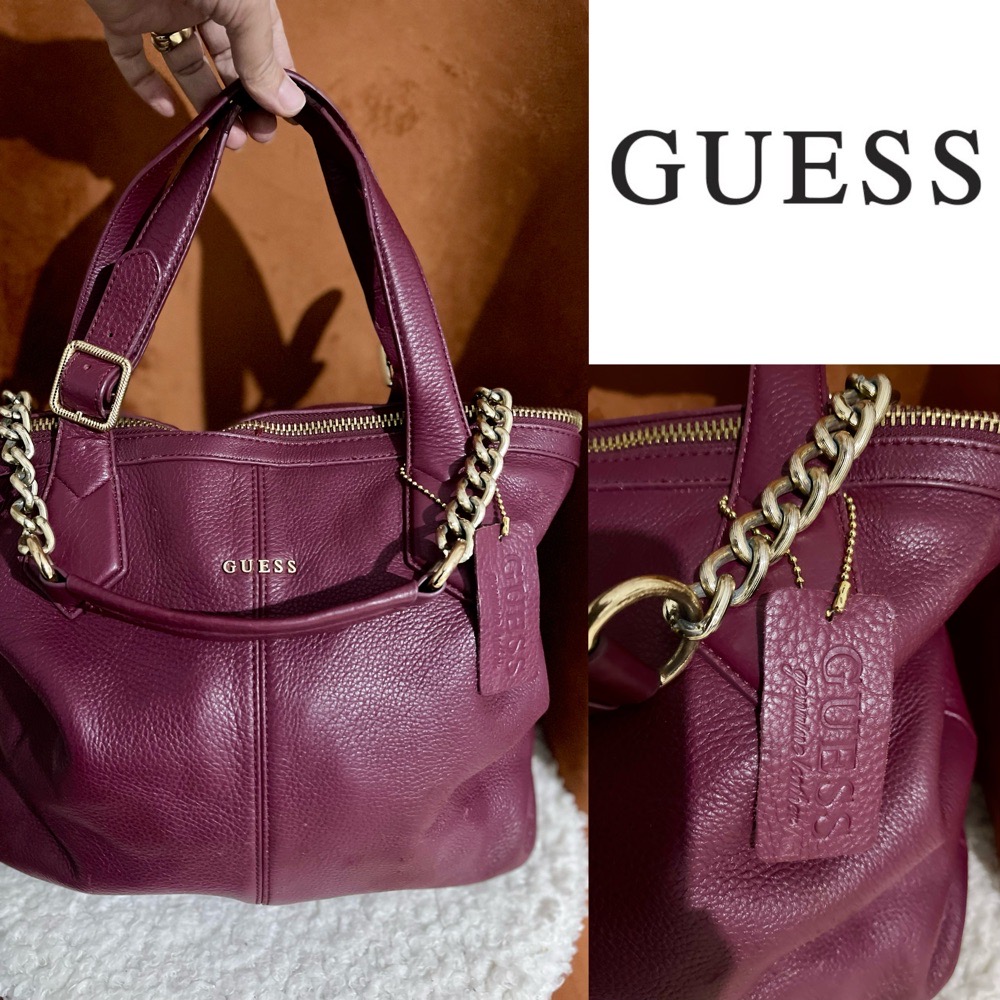 Sac guess cuir veritable