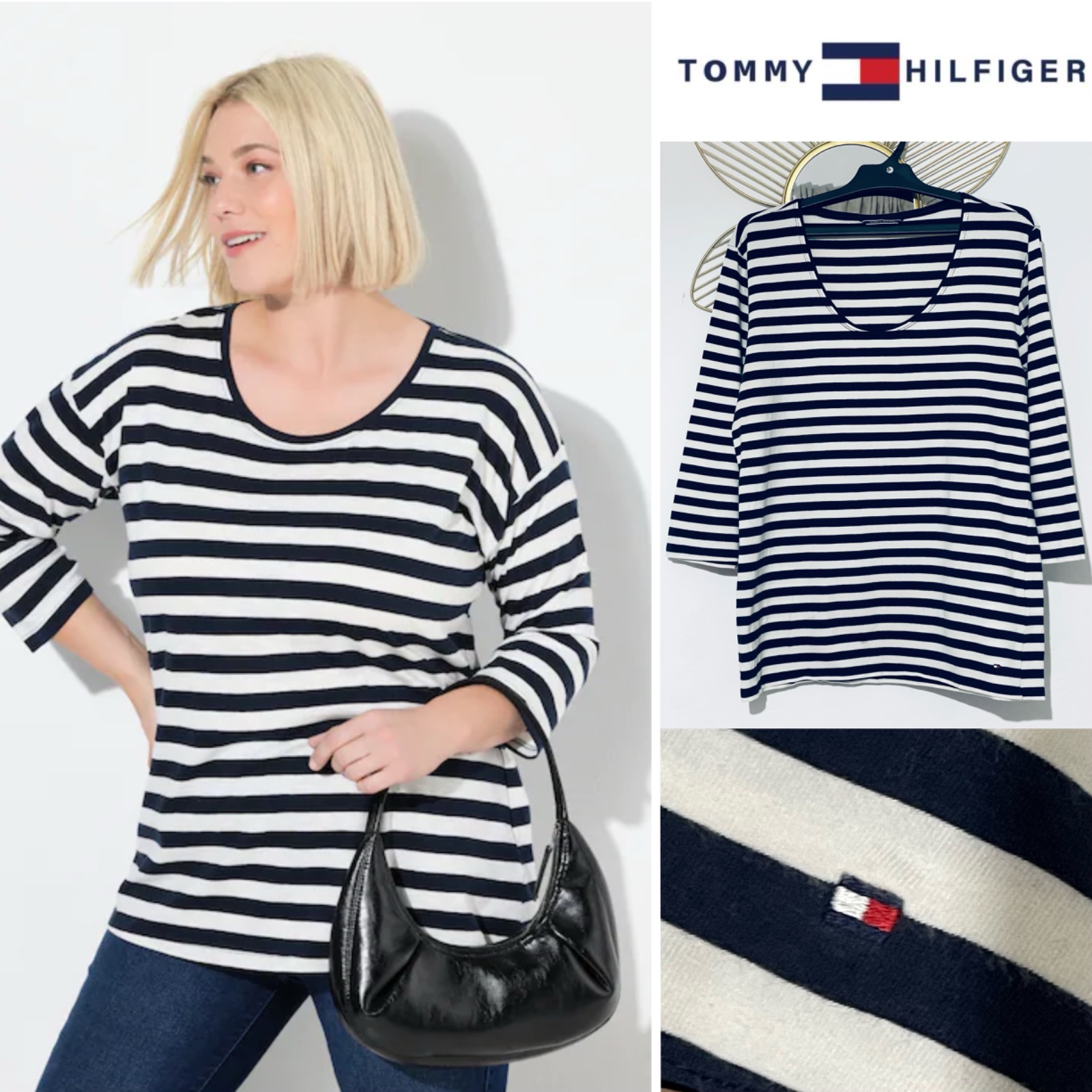 Pull rayé tommy hilfiger
