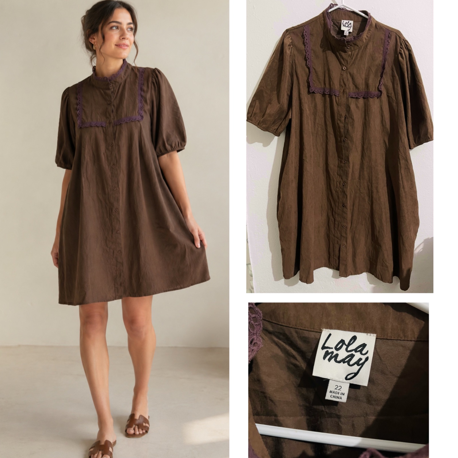 Robe chemise de la marque lola may