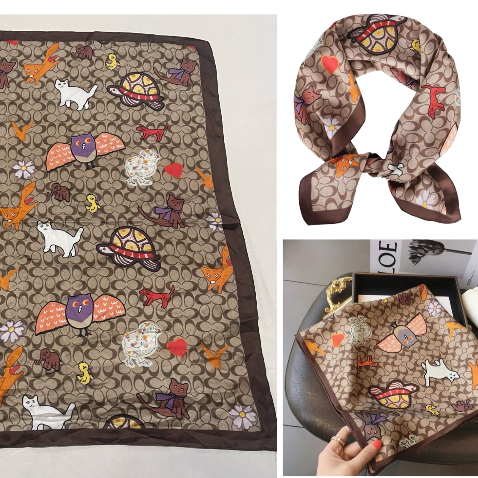 Foulards coach 70x70 cm
