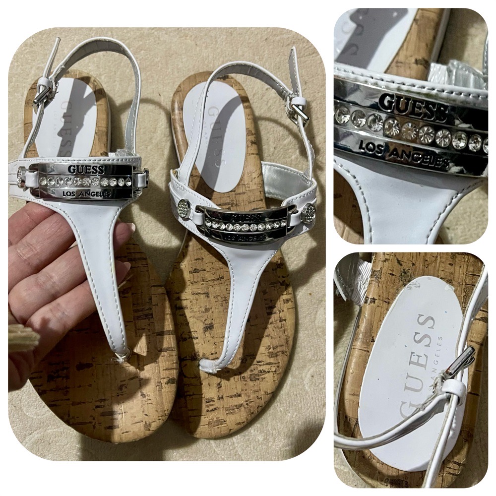 sandales pied nu guess authentique