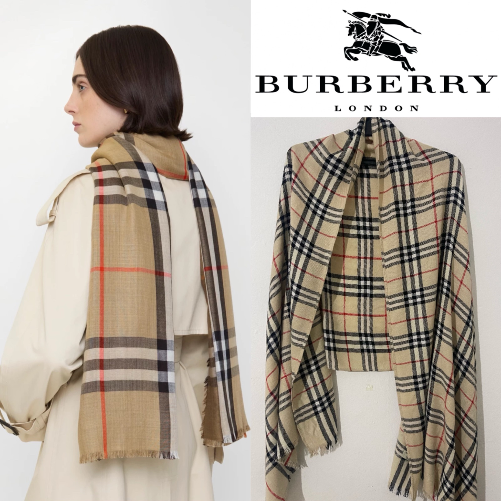 Echarpe burberry authentique