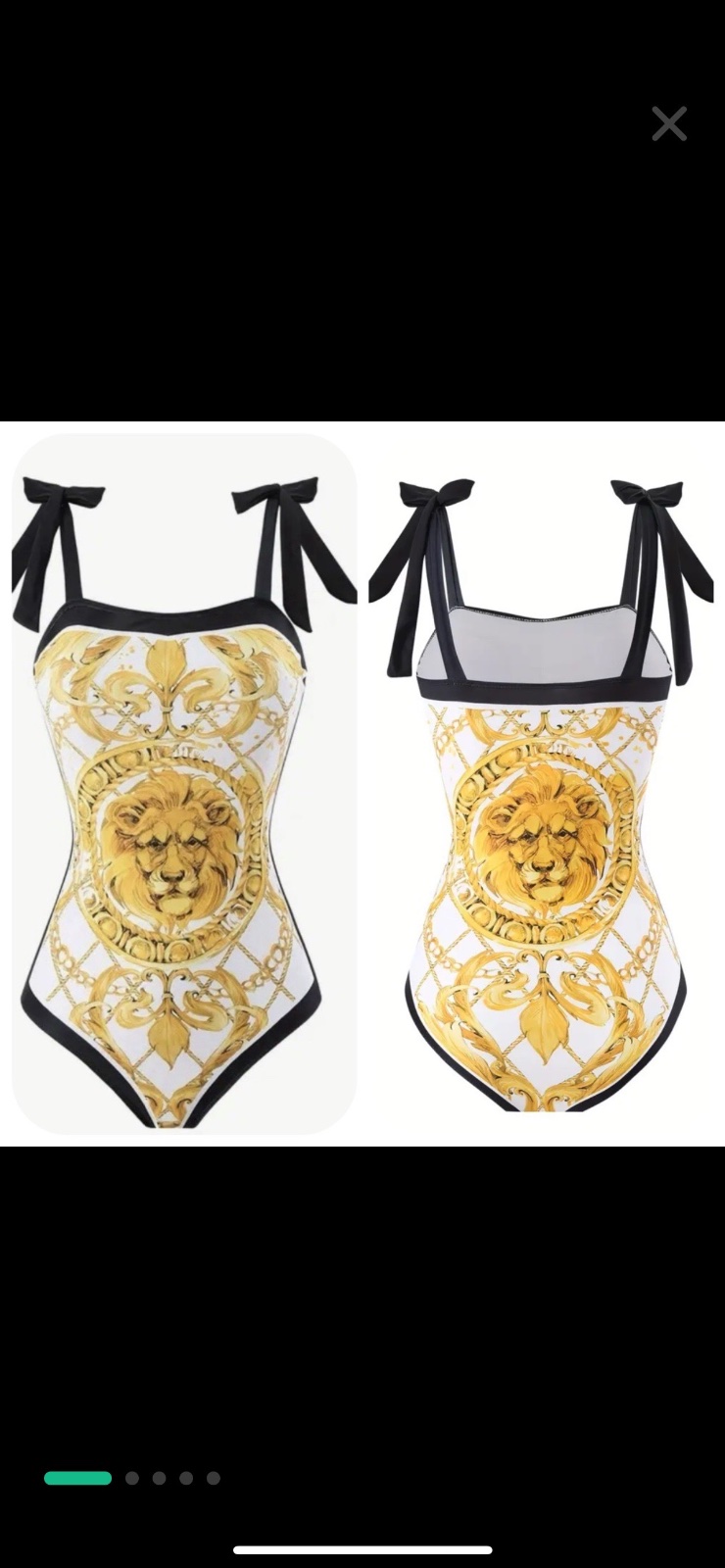Maillot style versace