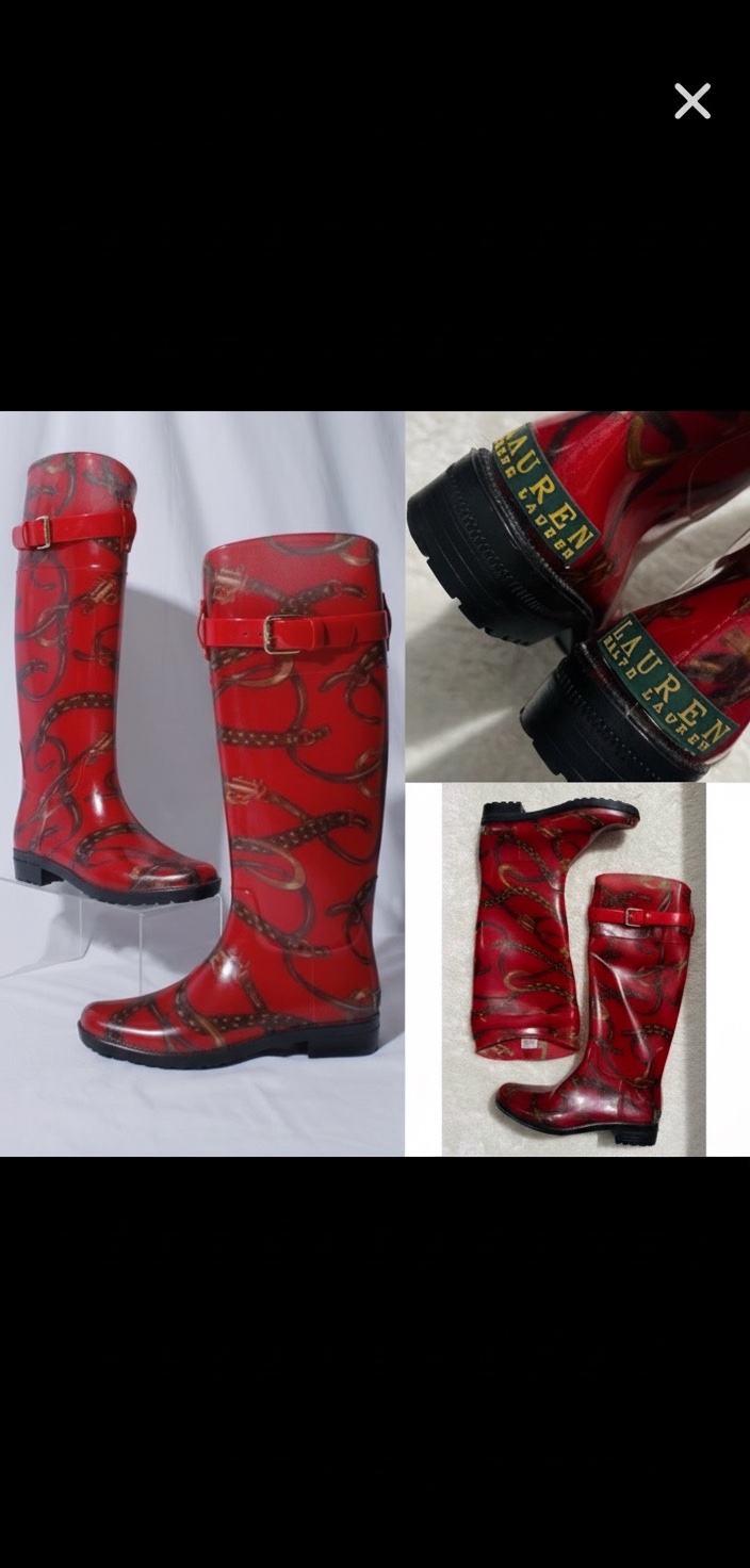 Botte de pluie ralph lauren authentique