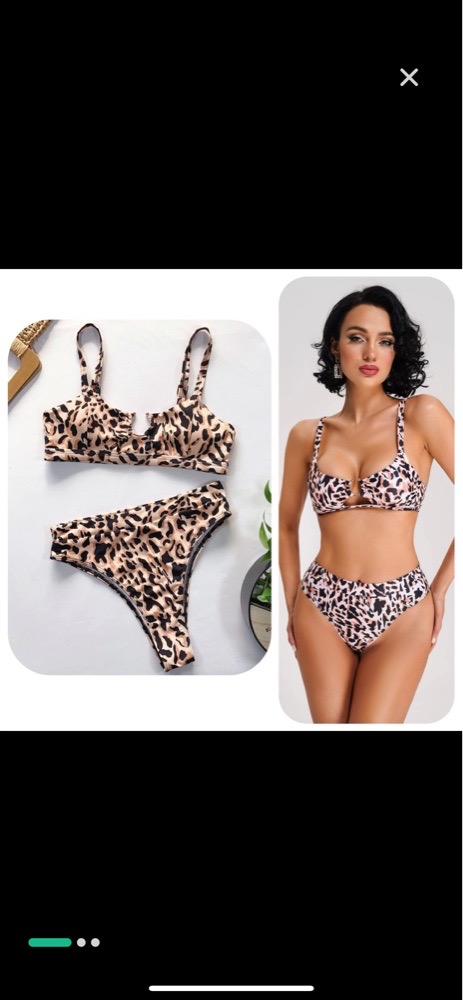 Bikini 3 pieces leopard