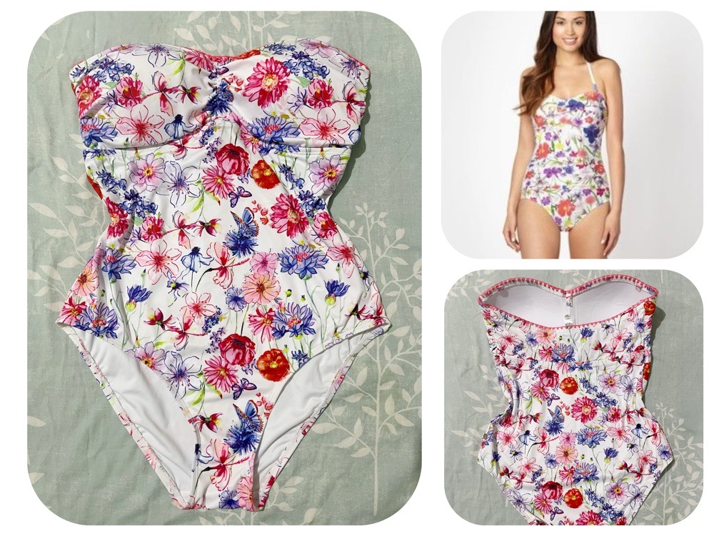 maillot aqua rose