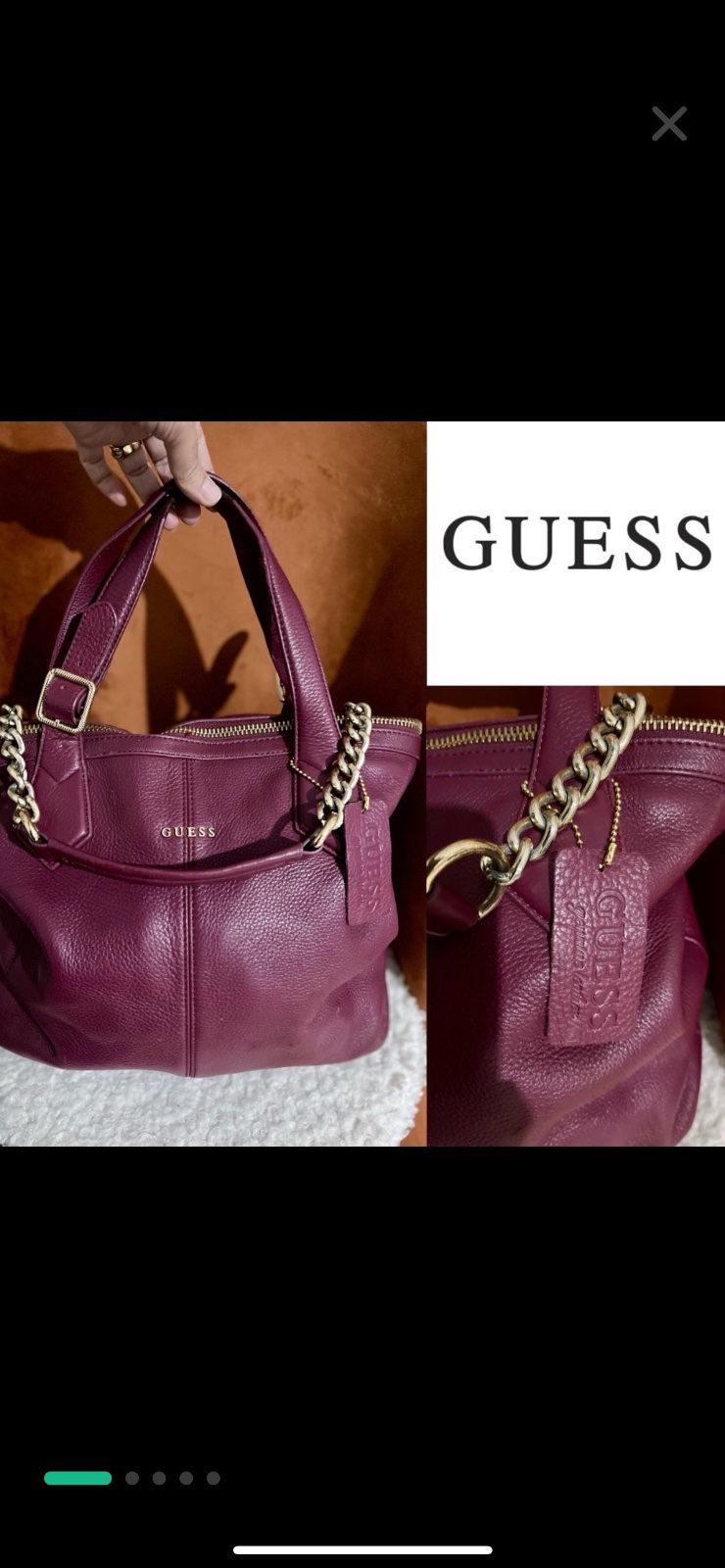 Sac guess cuir veritabe