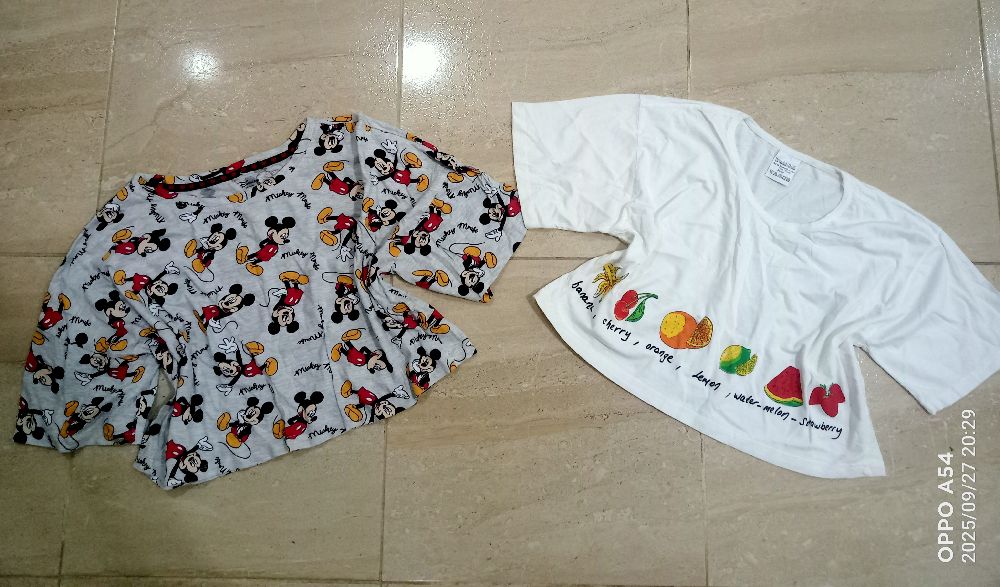 Lot de 2 top over size