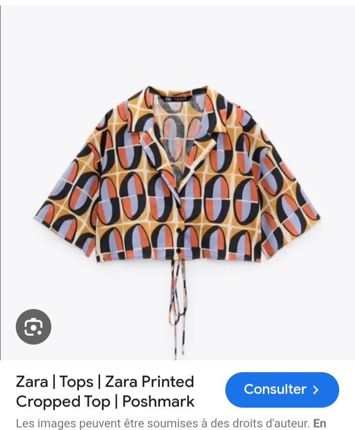 top crop zara 