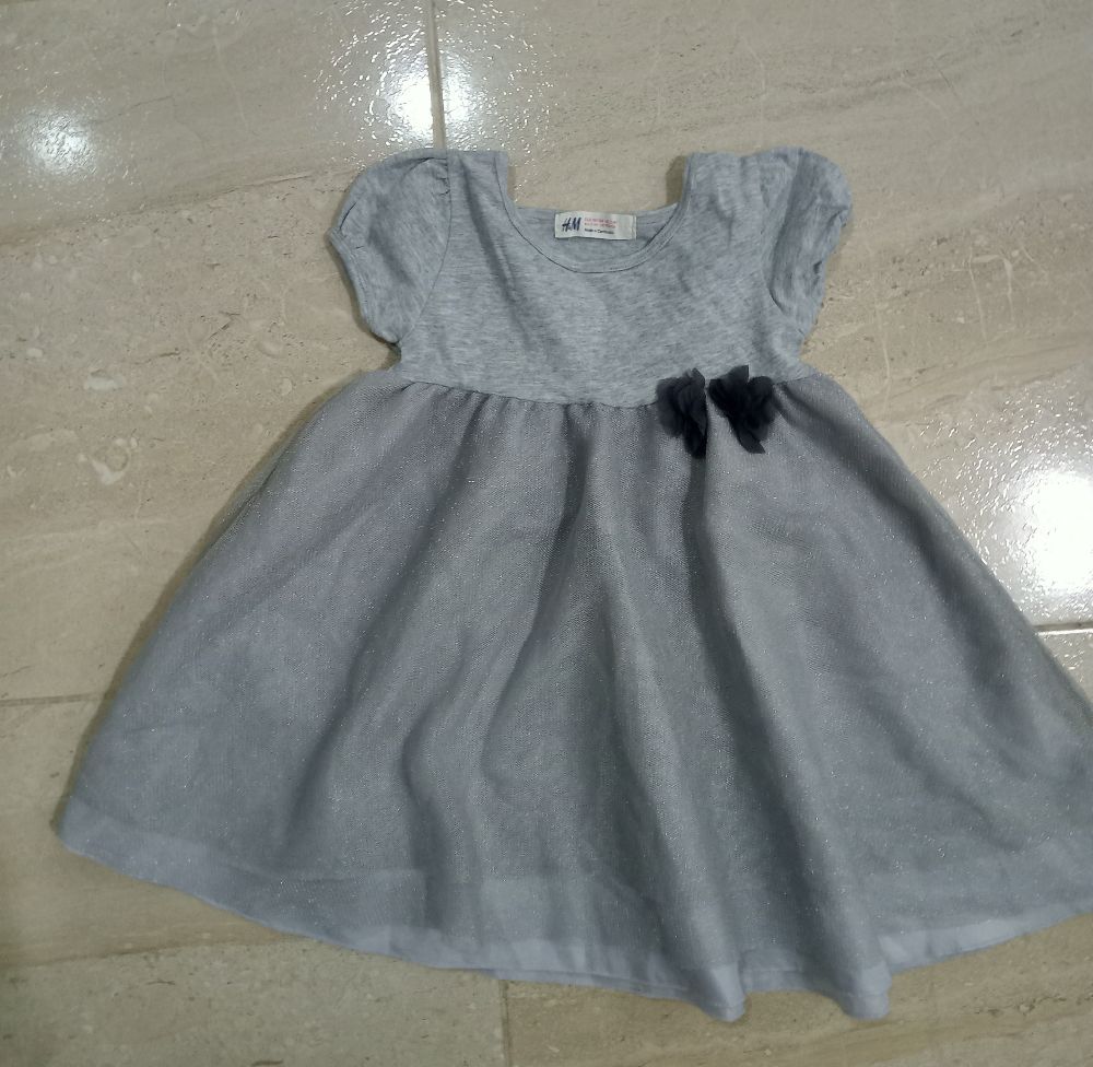 Robe fille  h&m gris 