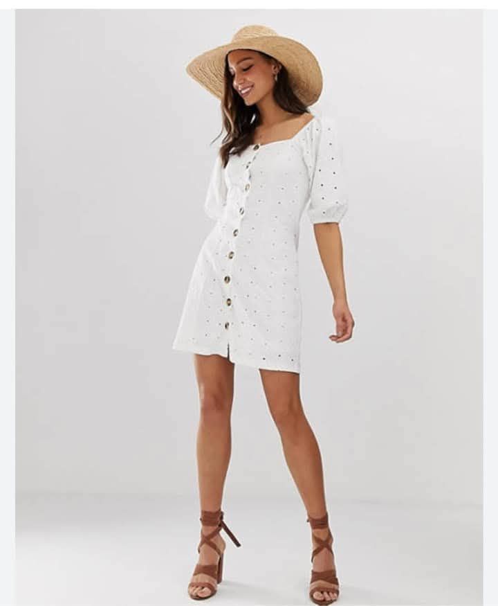 robe blanche courte 