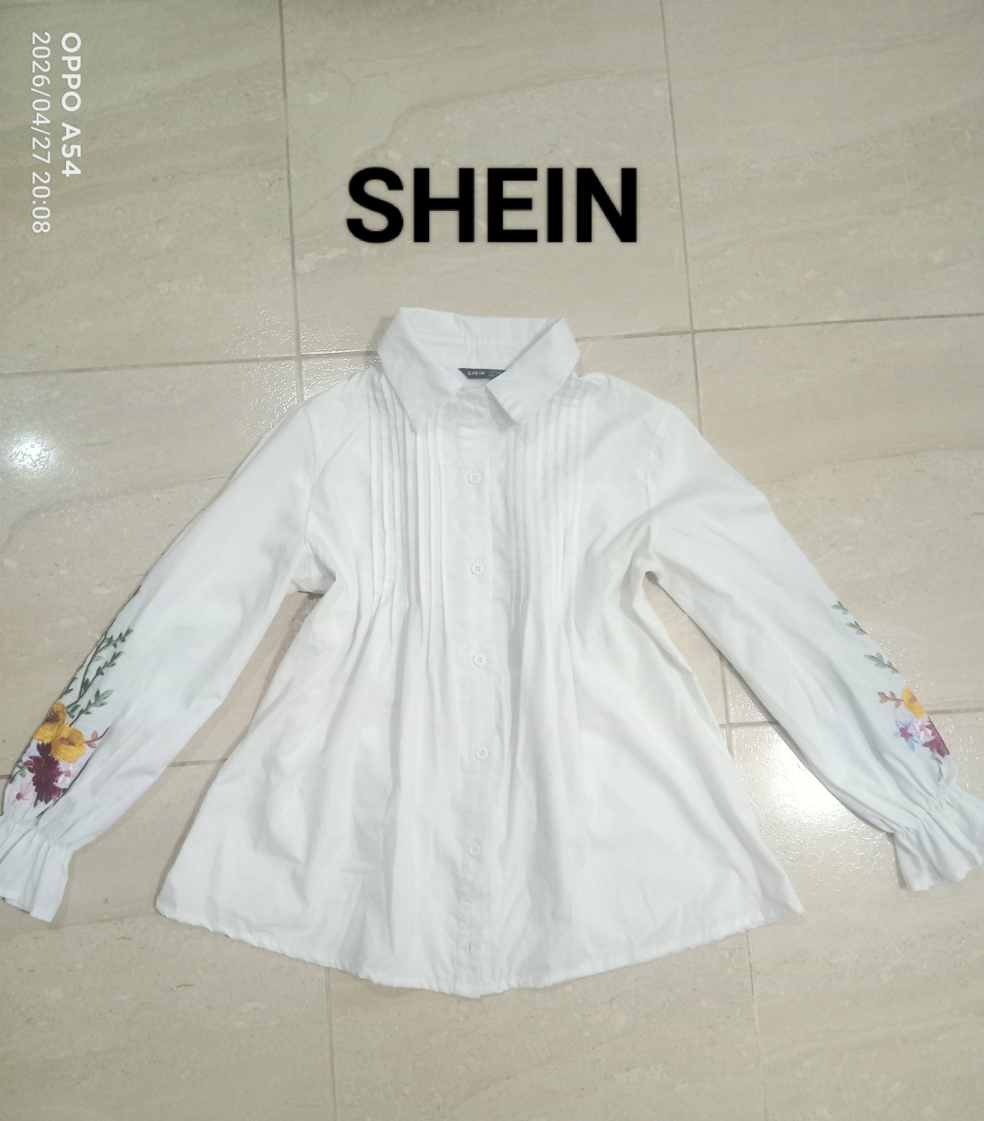 Chemise blanche shein 