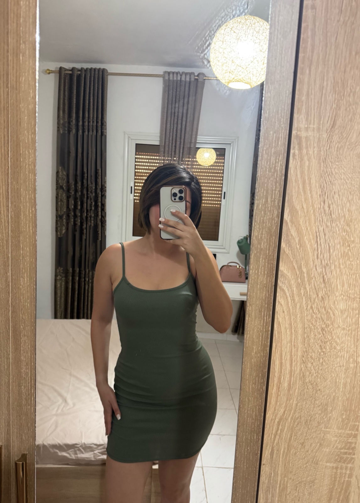 Robe vert courte