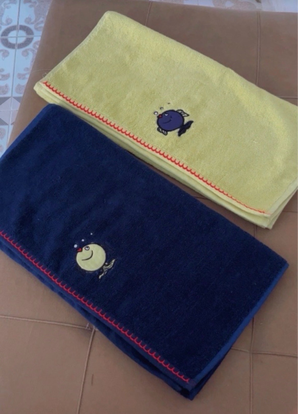 Lot de deux serviettes