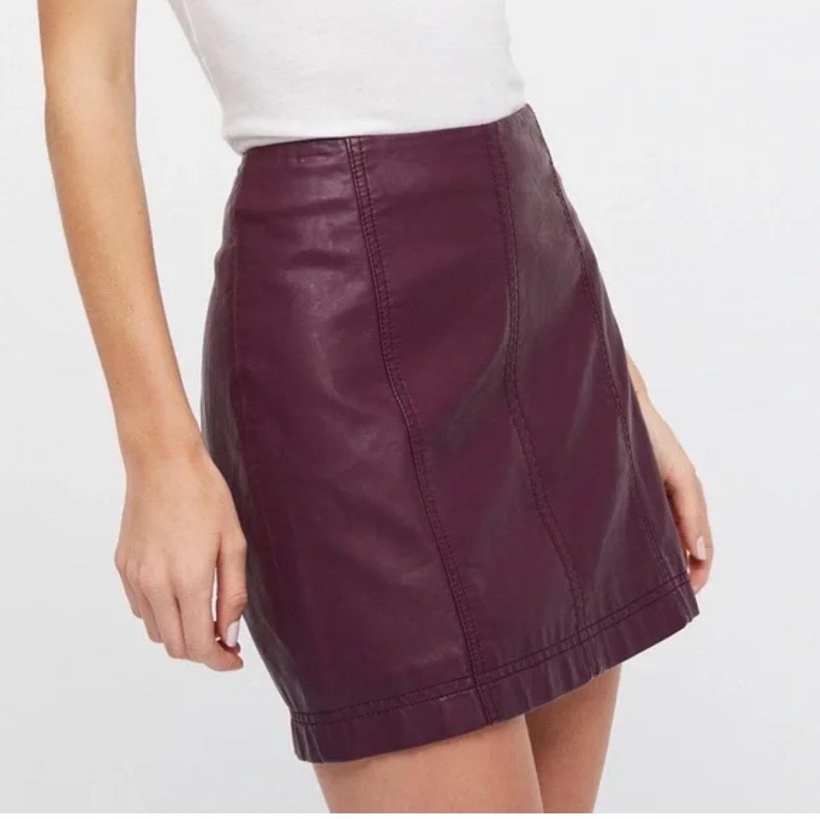 Jupe en cuir