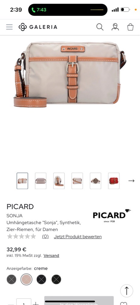 Sac a bondouliere Picard