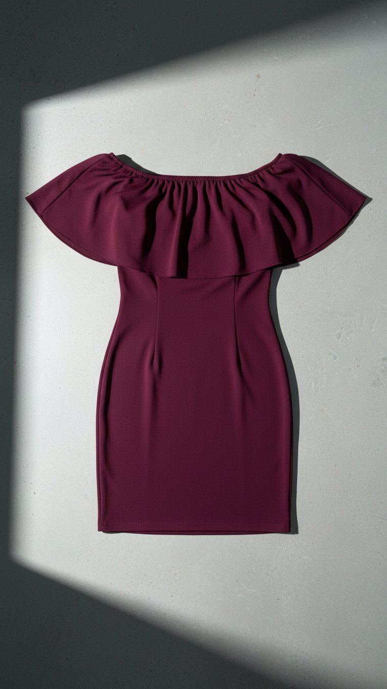 ✨ Robe moulante à épaules dénudées – Élégance moderne ✨