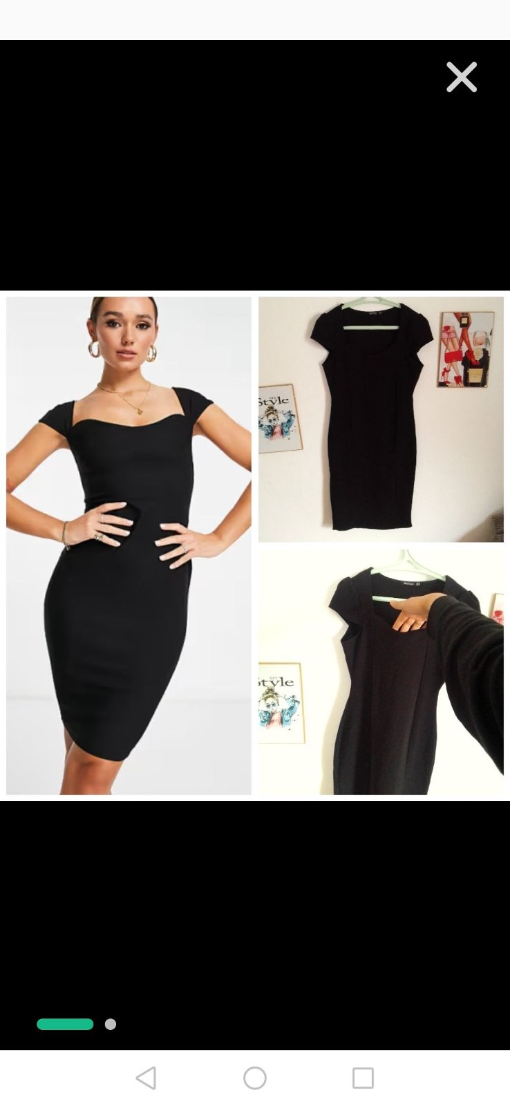 Robe noire très chic très classe en promotion jusqu'à minuit profitez 🌺💐💐🌸🌸🌹🌹💓🌼
