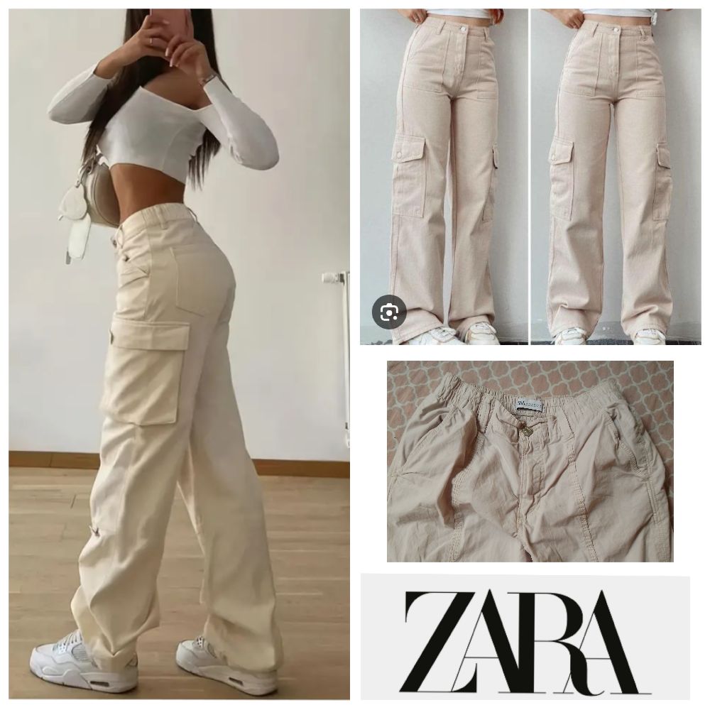 Pantalon cargo Zara très chic très classe 🌼💐💞💝💝💖🌹🌼🌸💐