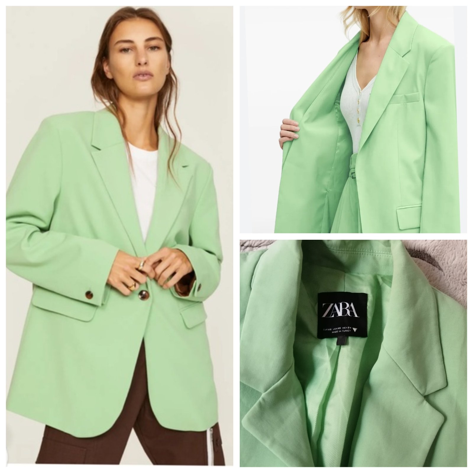 Blazer Zara très chic très classe oversize 🌸🌼🌼🌹🌹💓💓🌺🌺💐💐