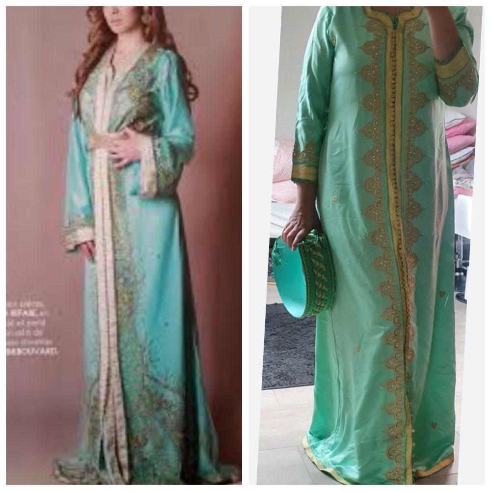 caftan turquoise très chic très classe 💓💝💘💞🌸💕🌺💗🌺