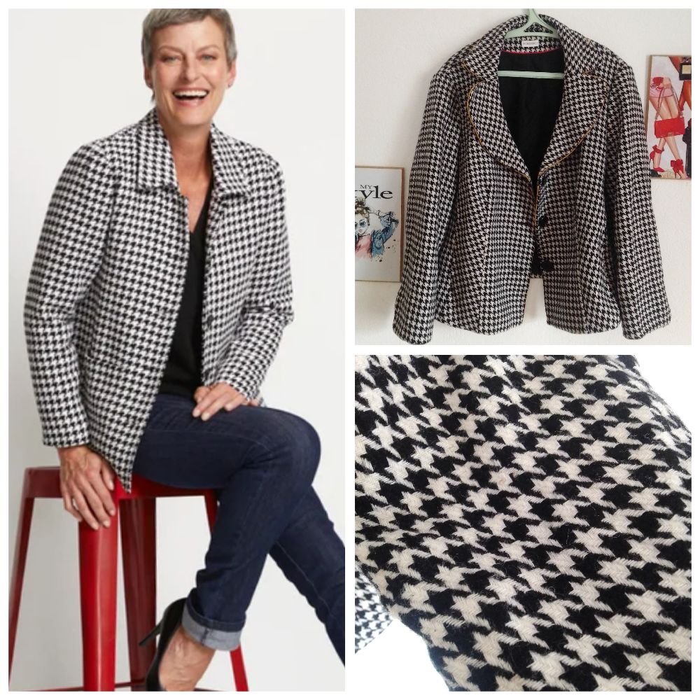 Veste blazer tweed très chic très classe aucun défaut en promotion jusqu'à minuit profitez dabchouchet بلاش فلوس 💝🌹💓💐🌻🌿🌿💮🌸🌼💓💝