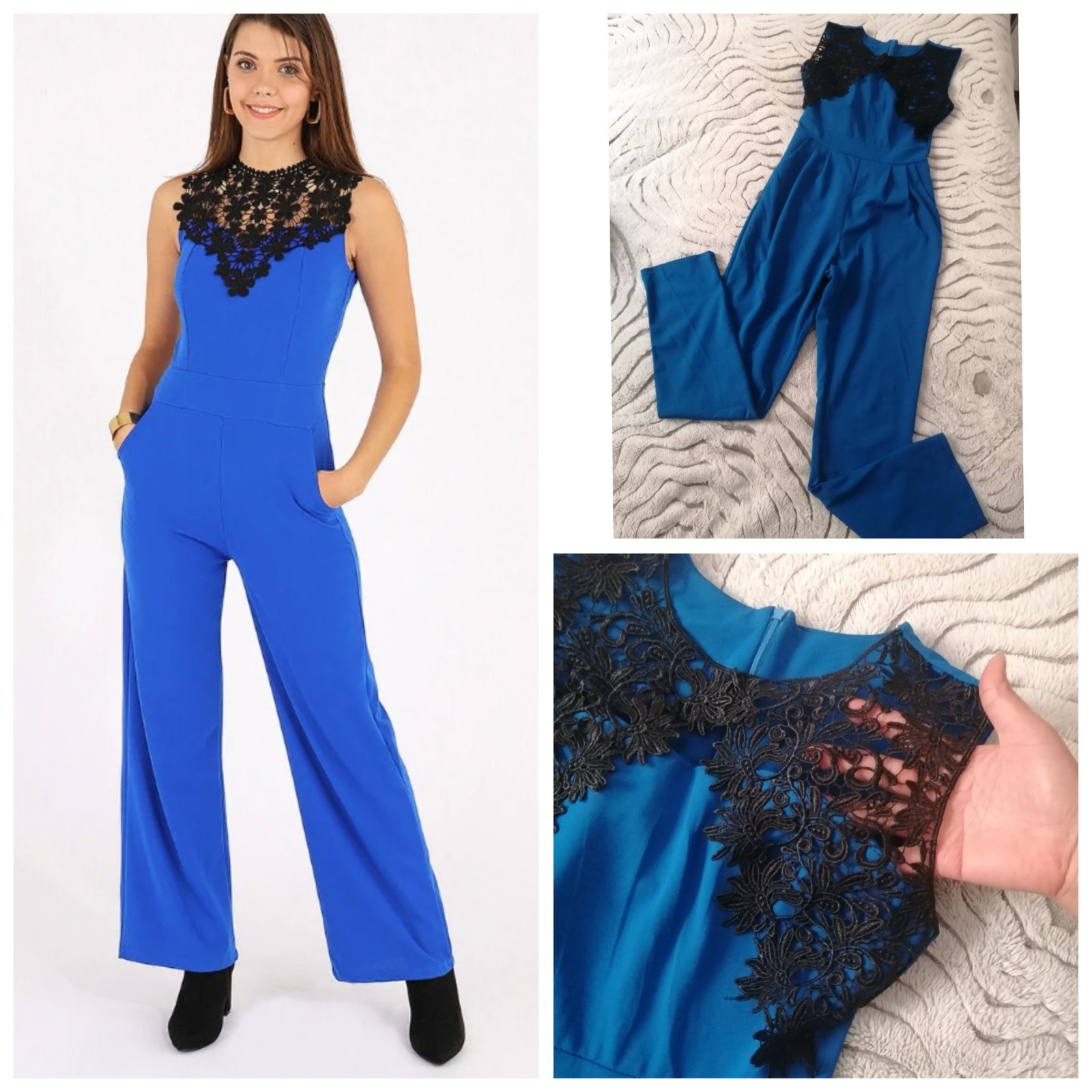 Combinaison bleu roi très chic très classe 💐💓🌺🌺🌹🌼💐🌼💐🌼💐