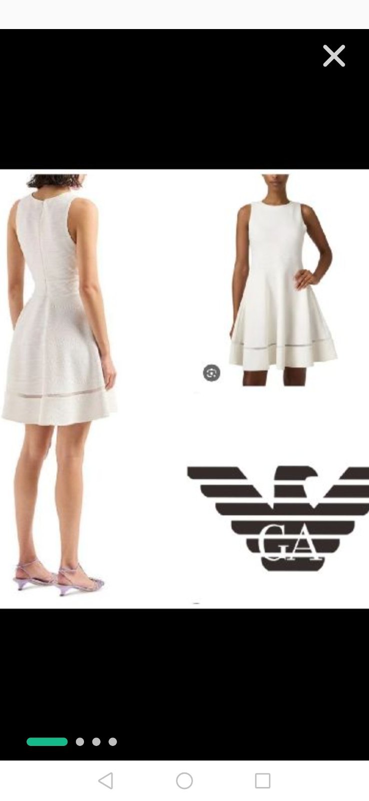 Robe blanche Giorgio Armani très chic très classe 🌼🌸💐💐🌹💓🌺🌺