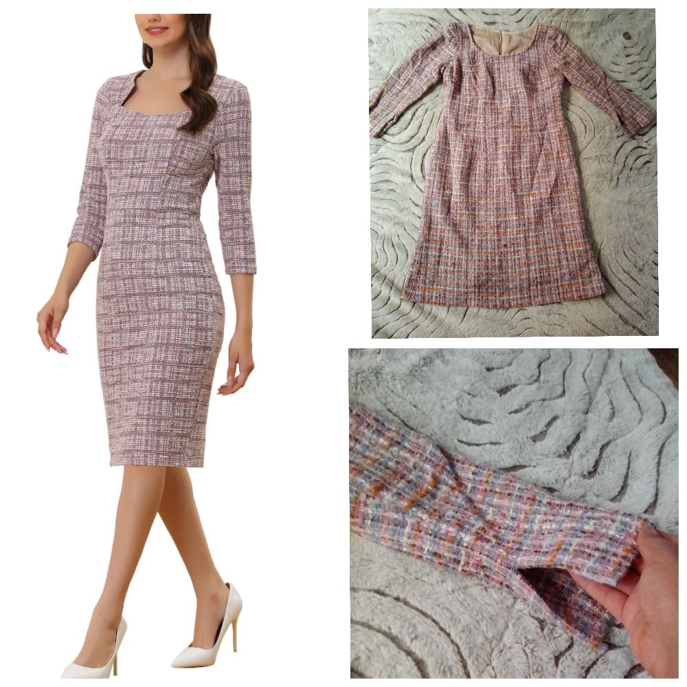 Robe tweed très chic très classe 💮💕🌸💝💗💐💓💝💝