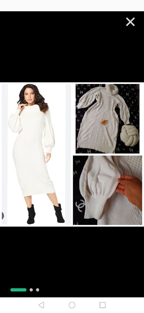 Robe blanche très chic très classe oversize 🌸🌺💐💐🌼