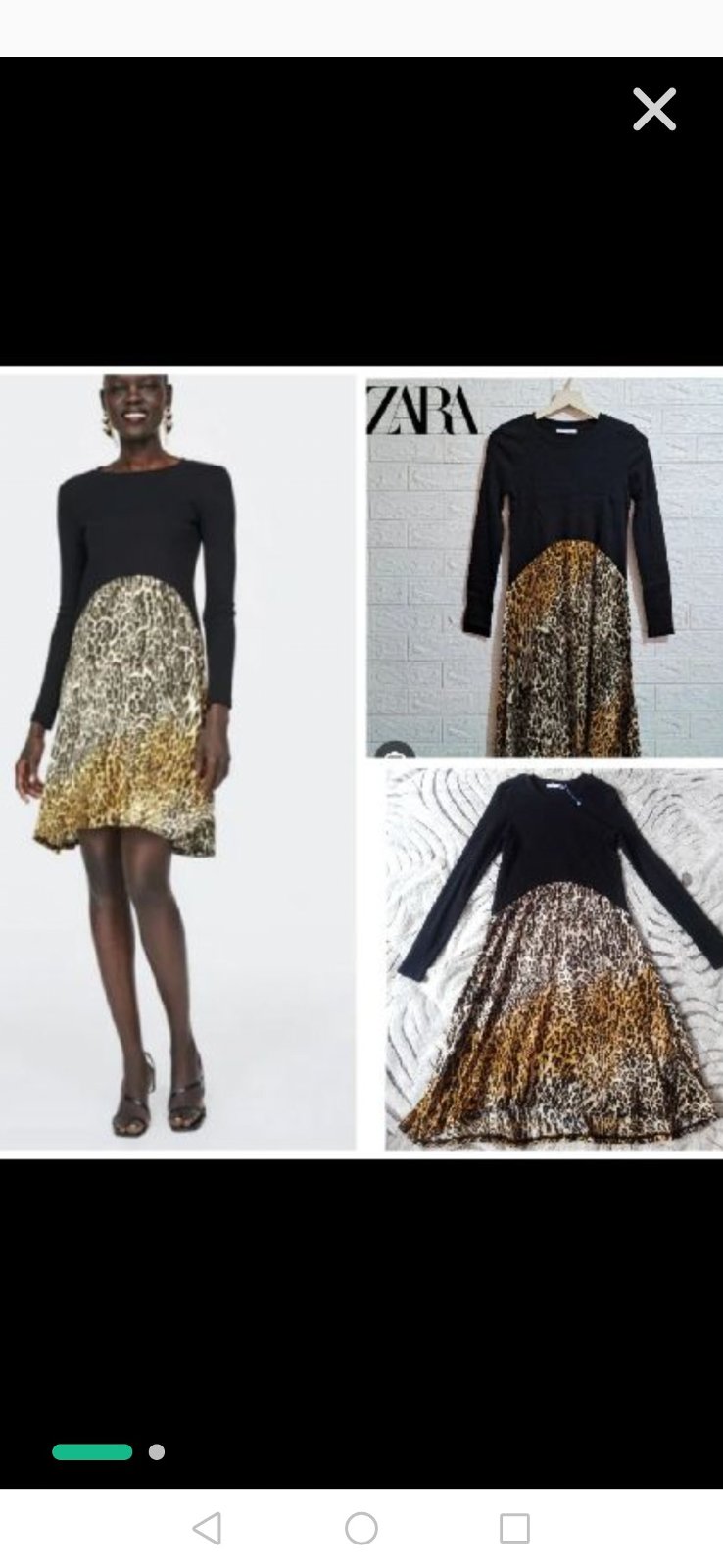 Robe Zara très chic très classe en promotion jusqu'à minuit profitez dabchouchet ❤️💓💓🌸🌺🌺💐💐🌹