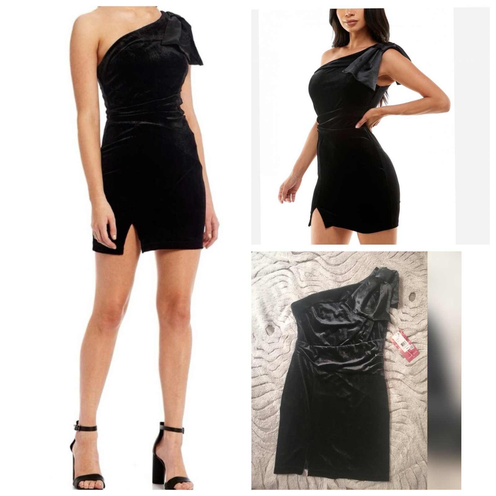 Robe noire velour très chic très classe avec étiquette 🌼🌺💐💐💐🌸