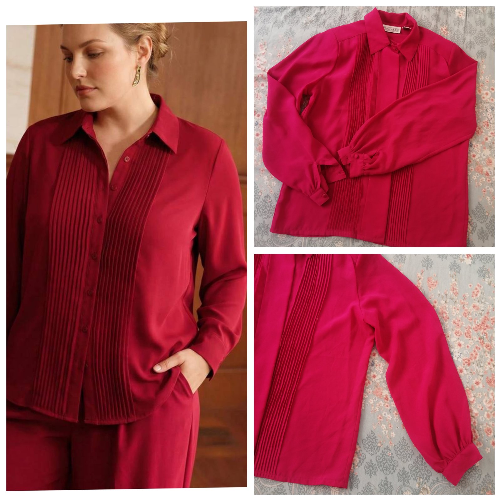 Chemise rose fushia 🌺🌸🌸💐💐🌺🌹🌺