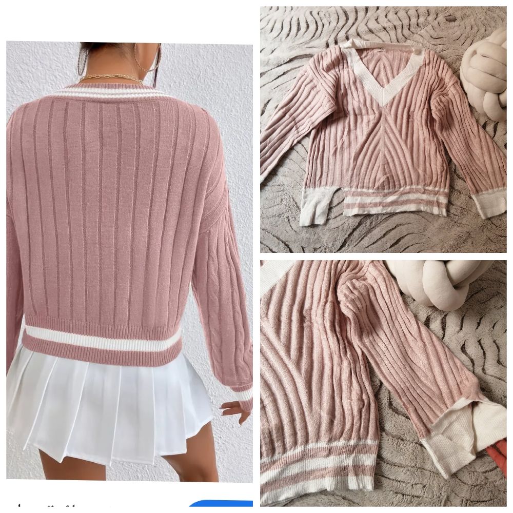 Pull couleur douce tendance stylé avec une chemise juste waww 🌼🌸🌸💐🌺🌺🌹🌹🌹