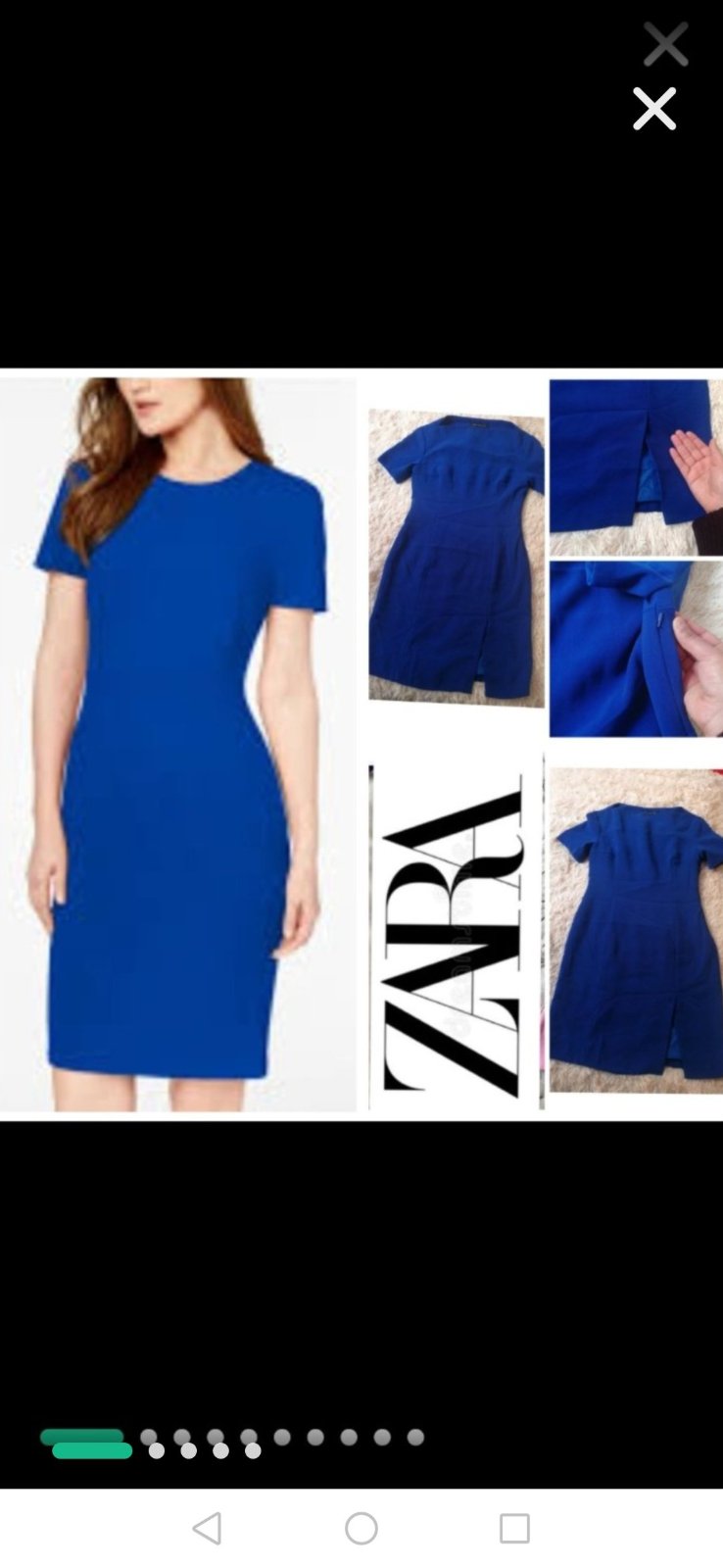 Robe bleu roi très chic très classe zara🌸💐💐🌸🌺💐💐 