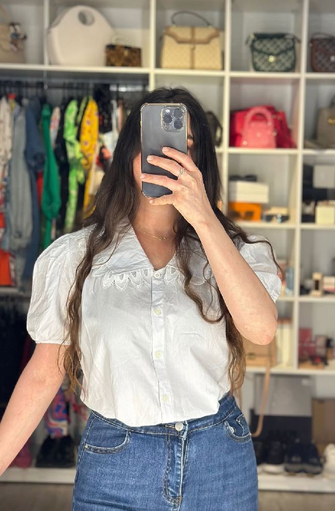 Chemise brodrie anglaise 