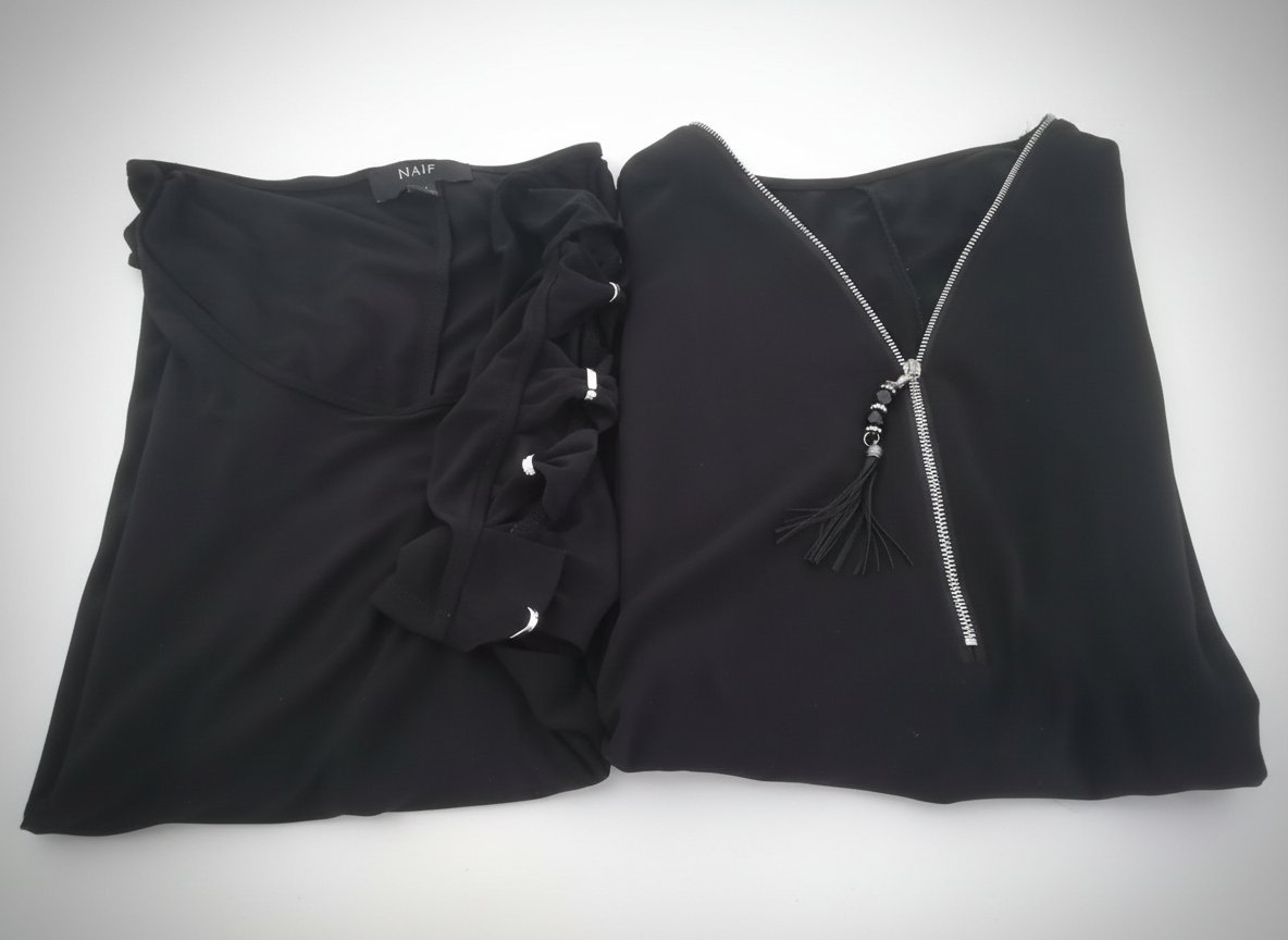 Lot de deux pulls noir 