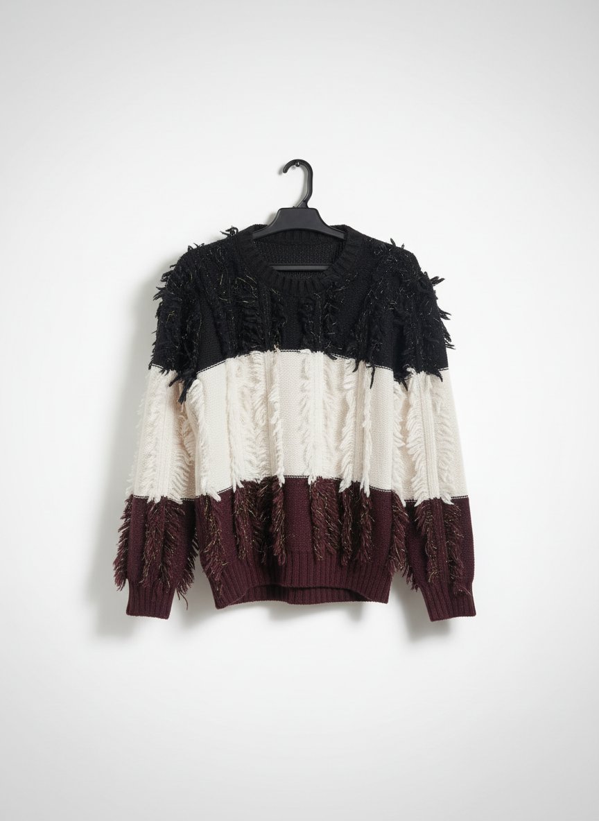 Pull tricolore 