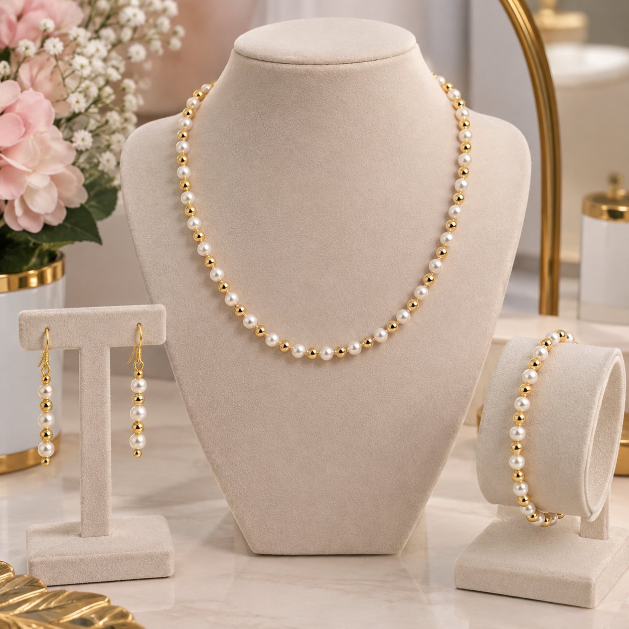 Parure de perles 