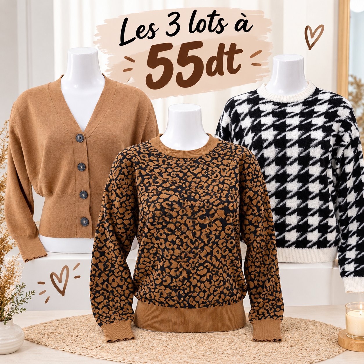 Les 3 à 55dt