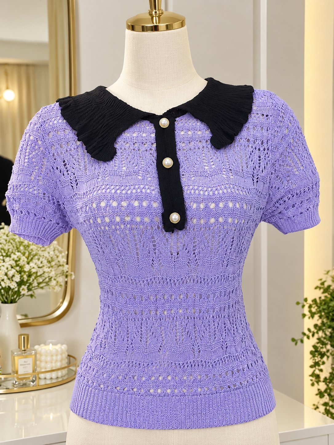 Pull crochet taille standard 