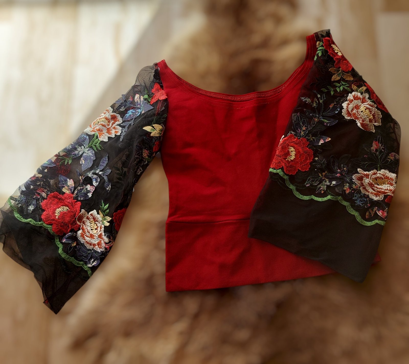 Pull manches fleurie  🌸 