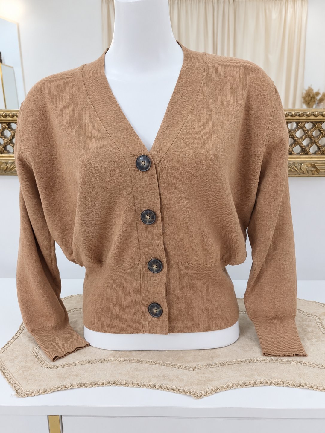 Gilet zara cramel 