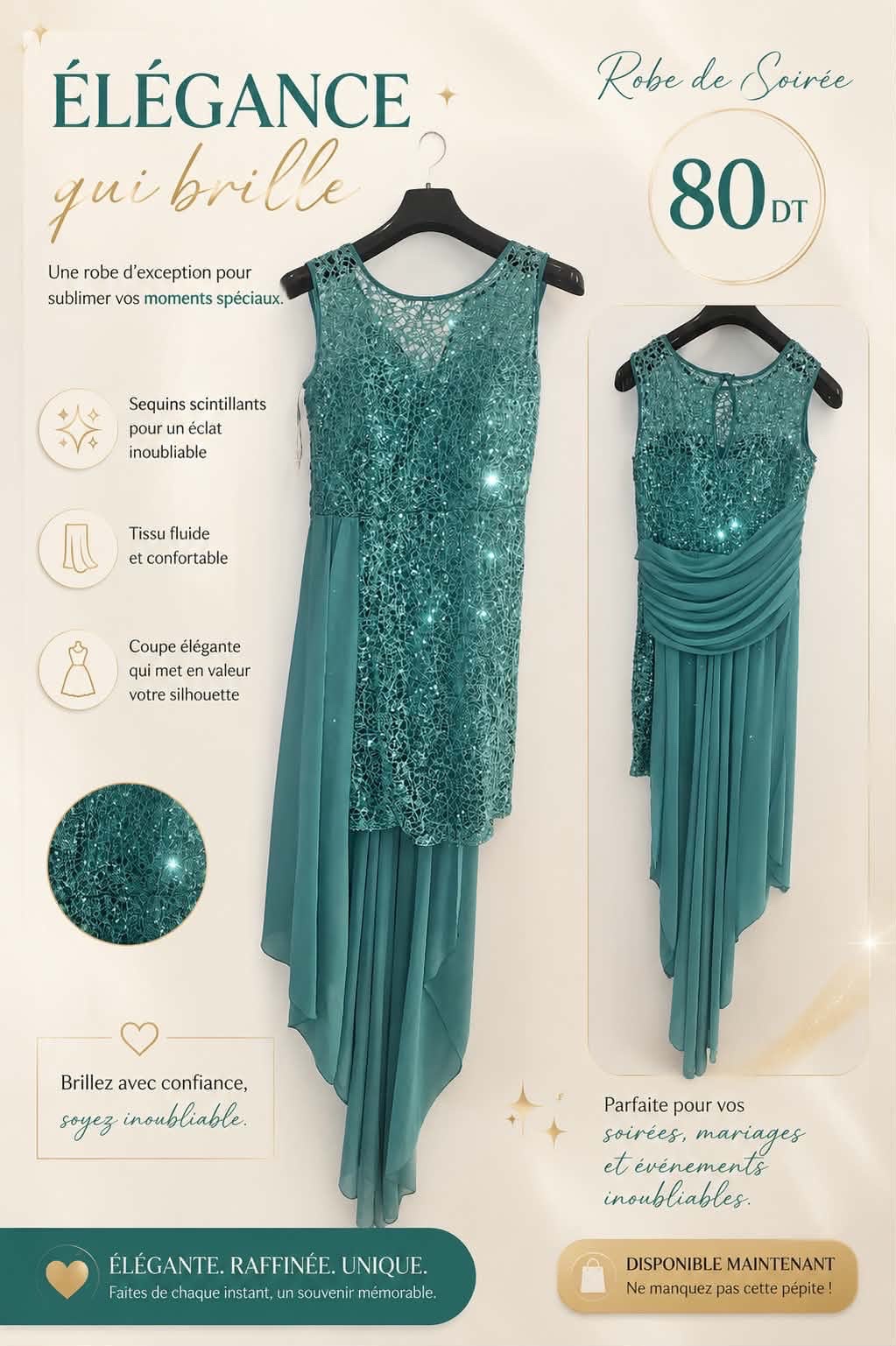 Sublime Robe soirée à vendre! 