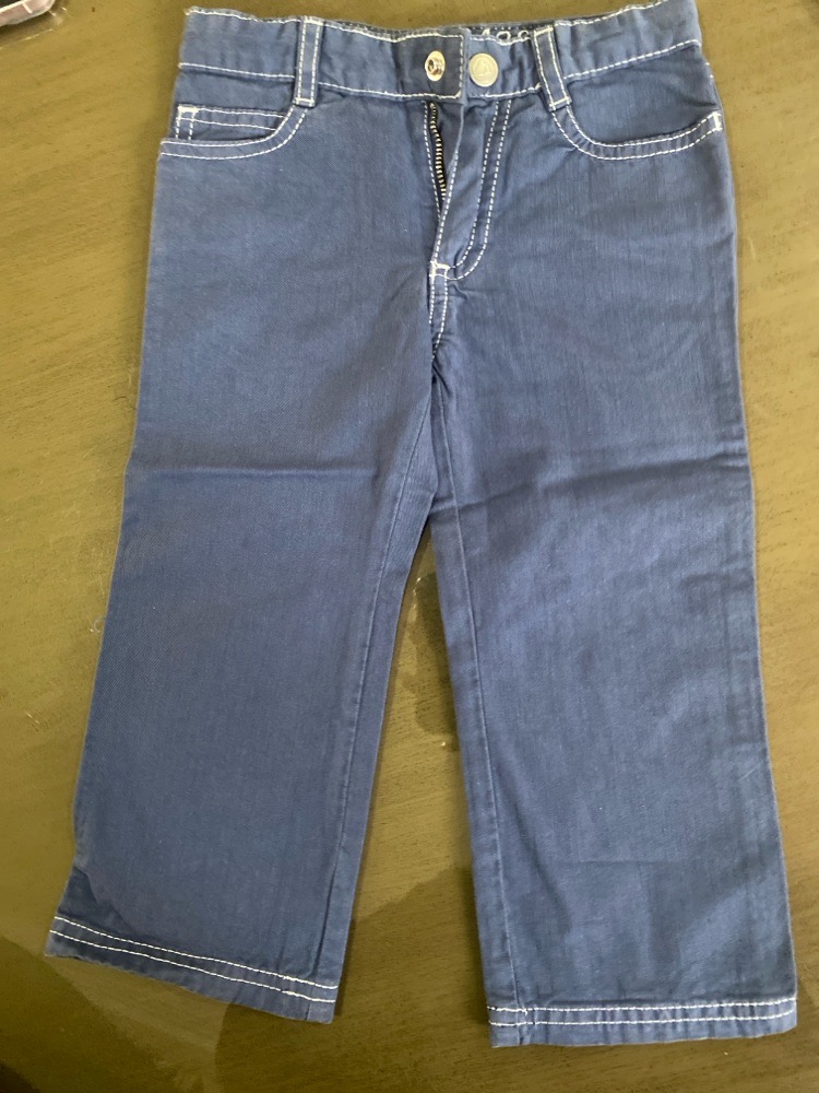 pantalon bleu de la marque petit bateau